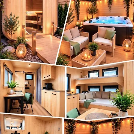 Tiny House Mit Privater Sauna, Beheizten Whirpool Penig